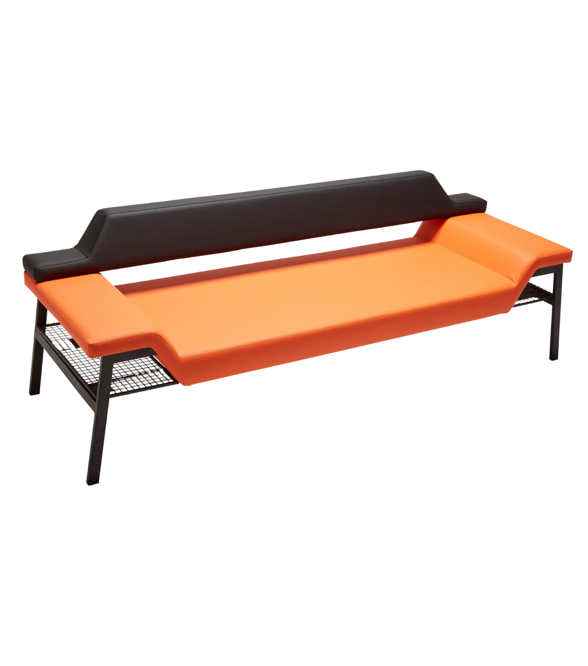 Berto Triple Sofa / Waiting Armchair Orange
