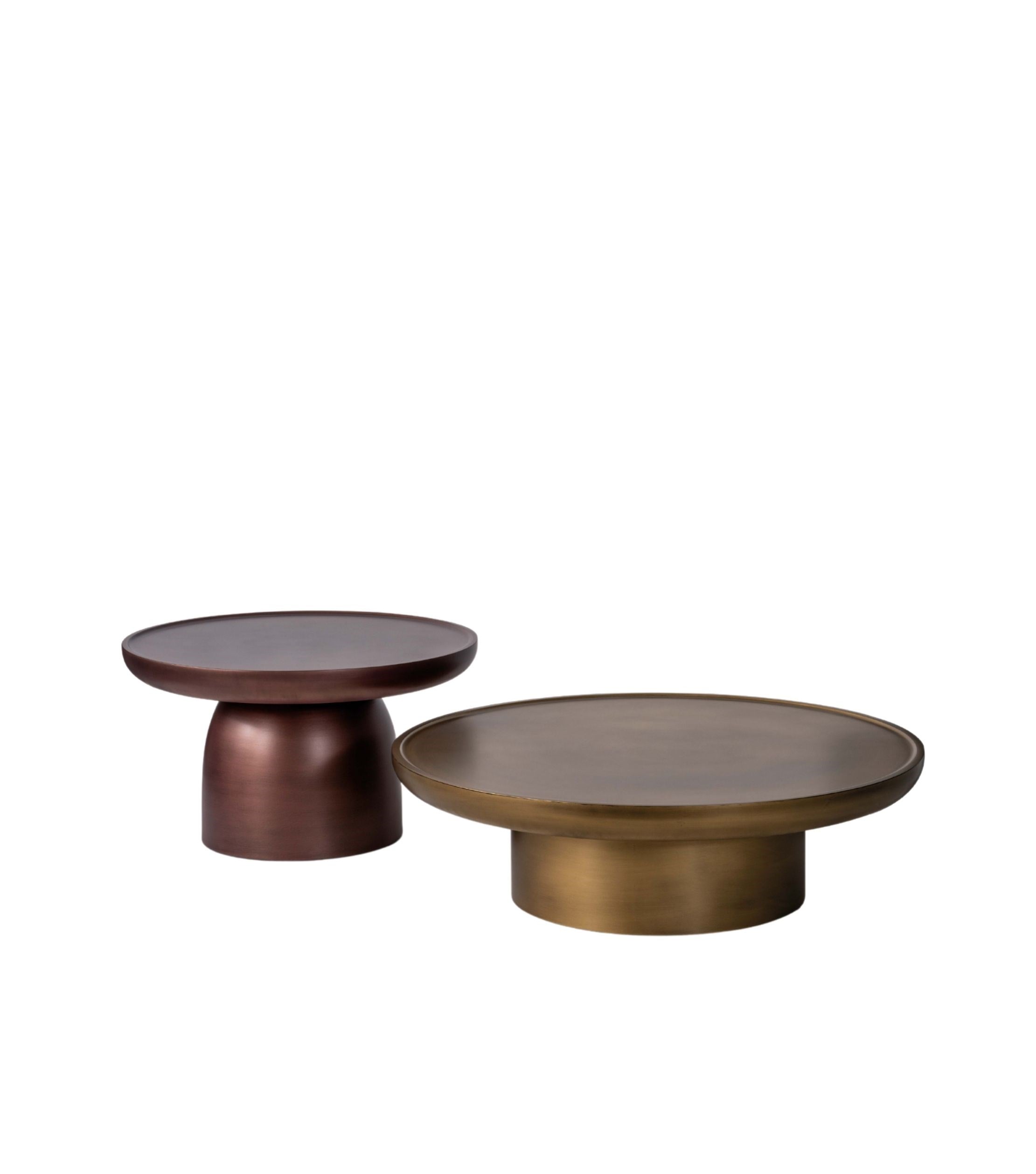 Hills Ahşap Üçlü Orta Sehpa Takımı Mushroom Color
