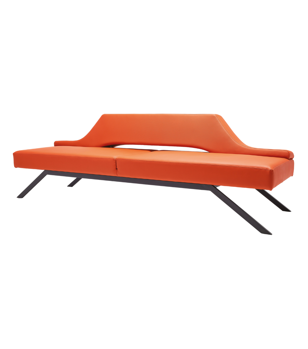Massi Triple Sofa / Waiting Armchair Orange