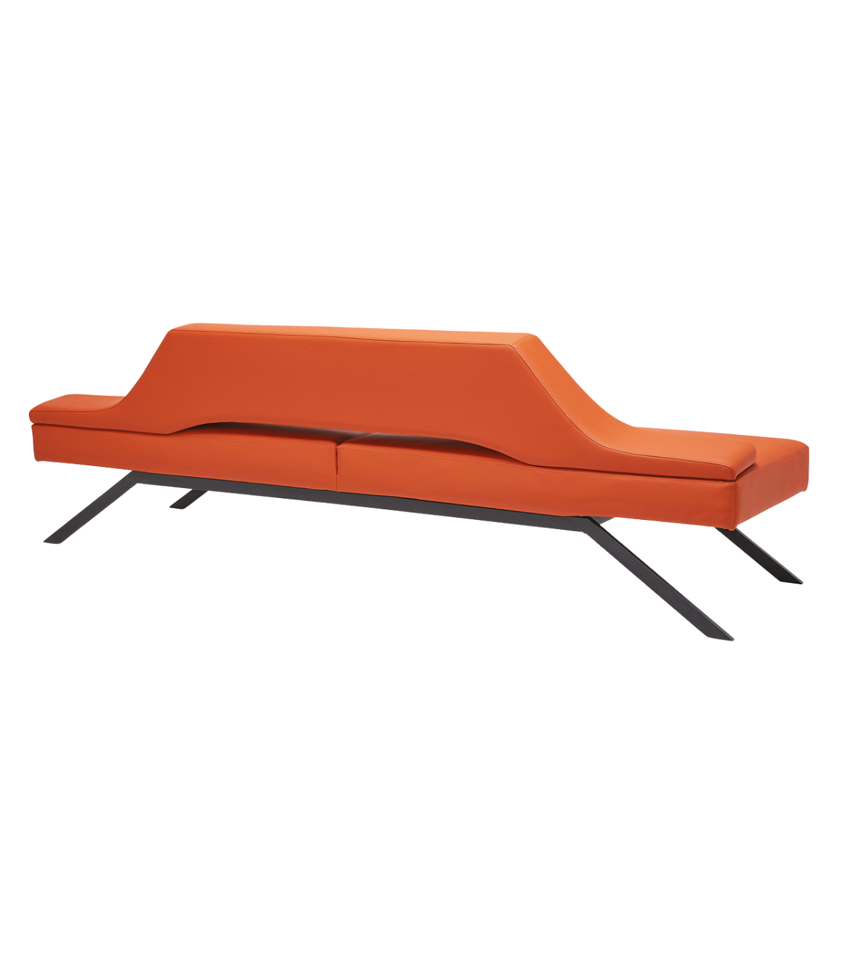 Massi Triple Sofa / Waiting Armchair Orange