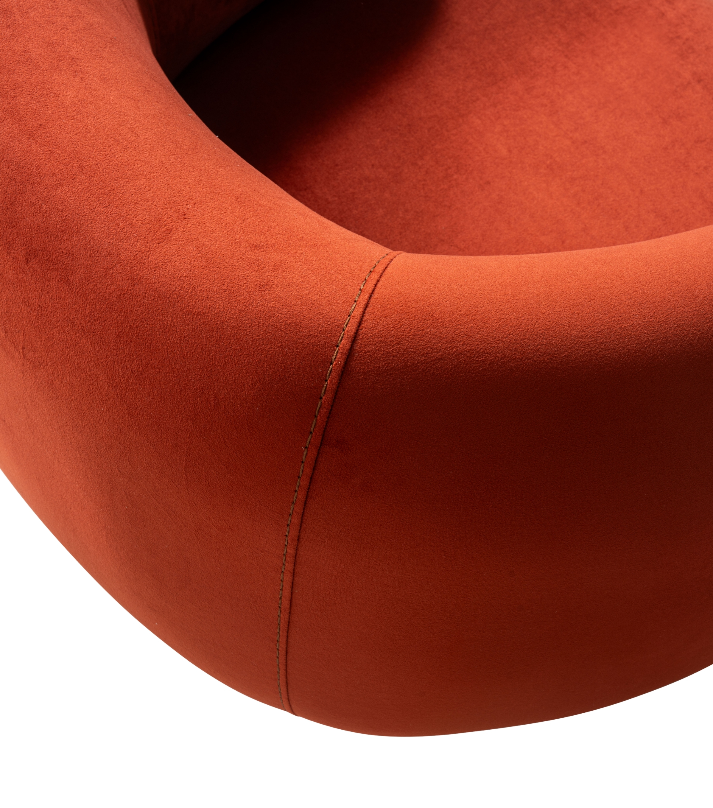 Paraggi Swivel Leg Armchair Velvet Terracotta