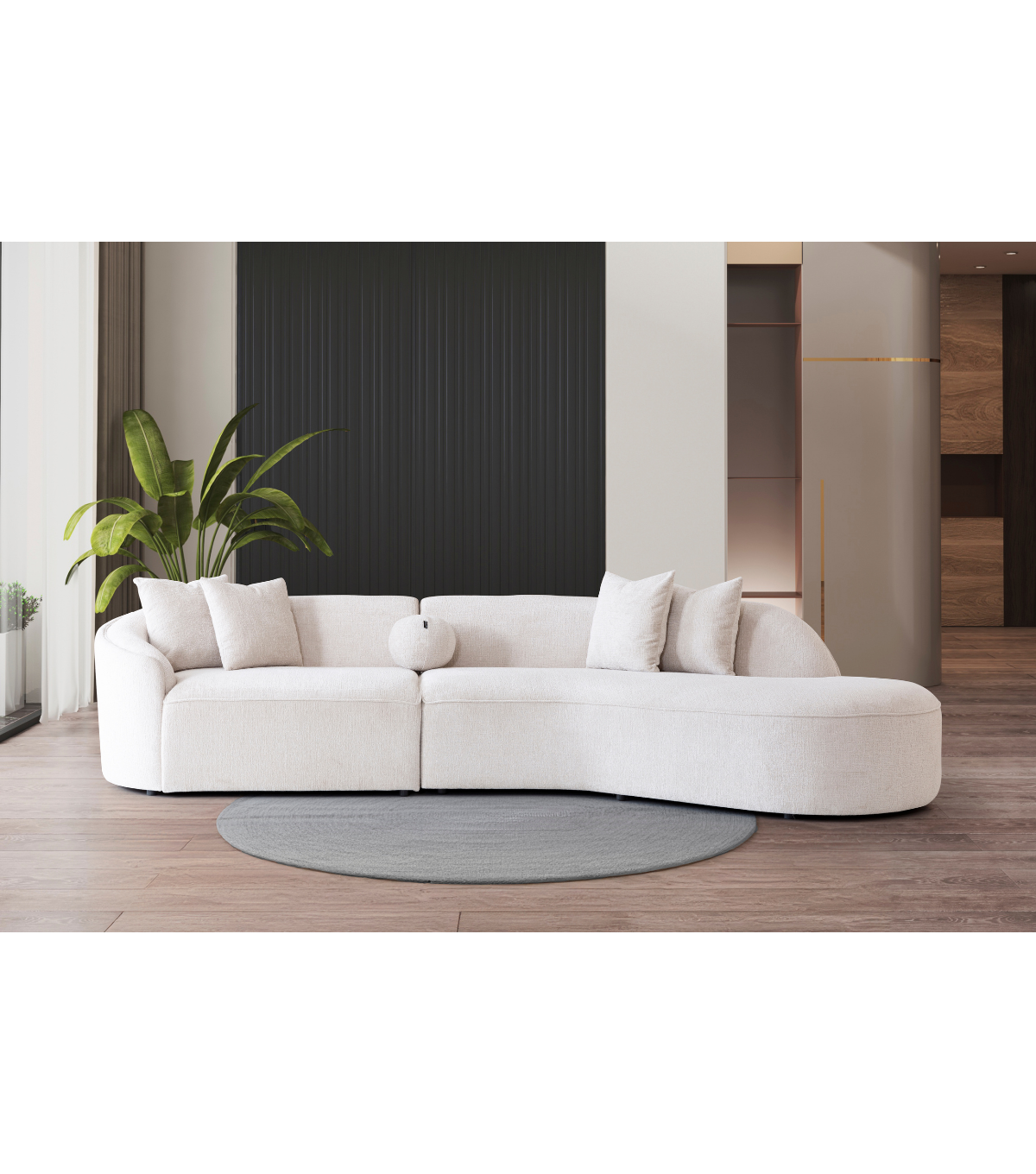 Petit Corner Sofa White