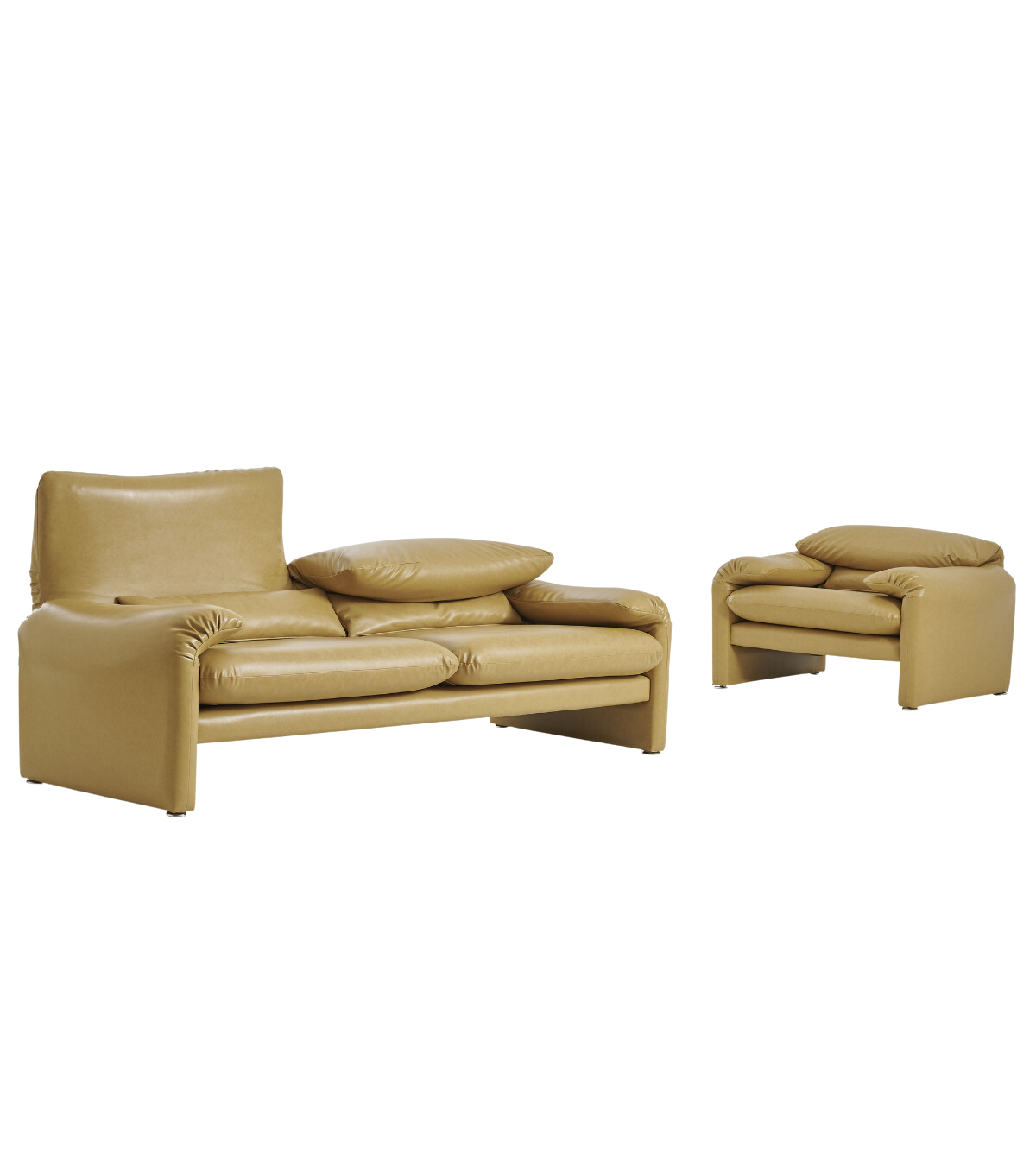 Proteo Sofa Leather Yellow