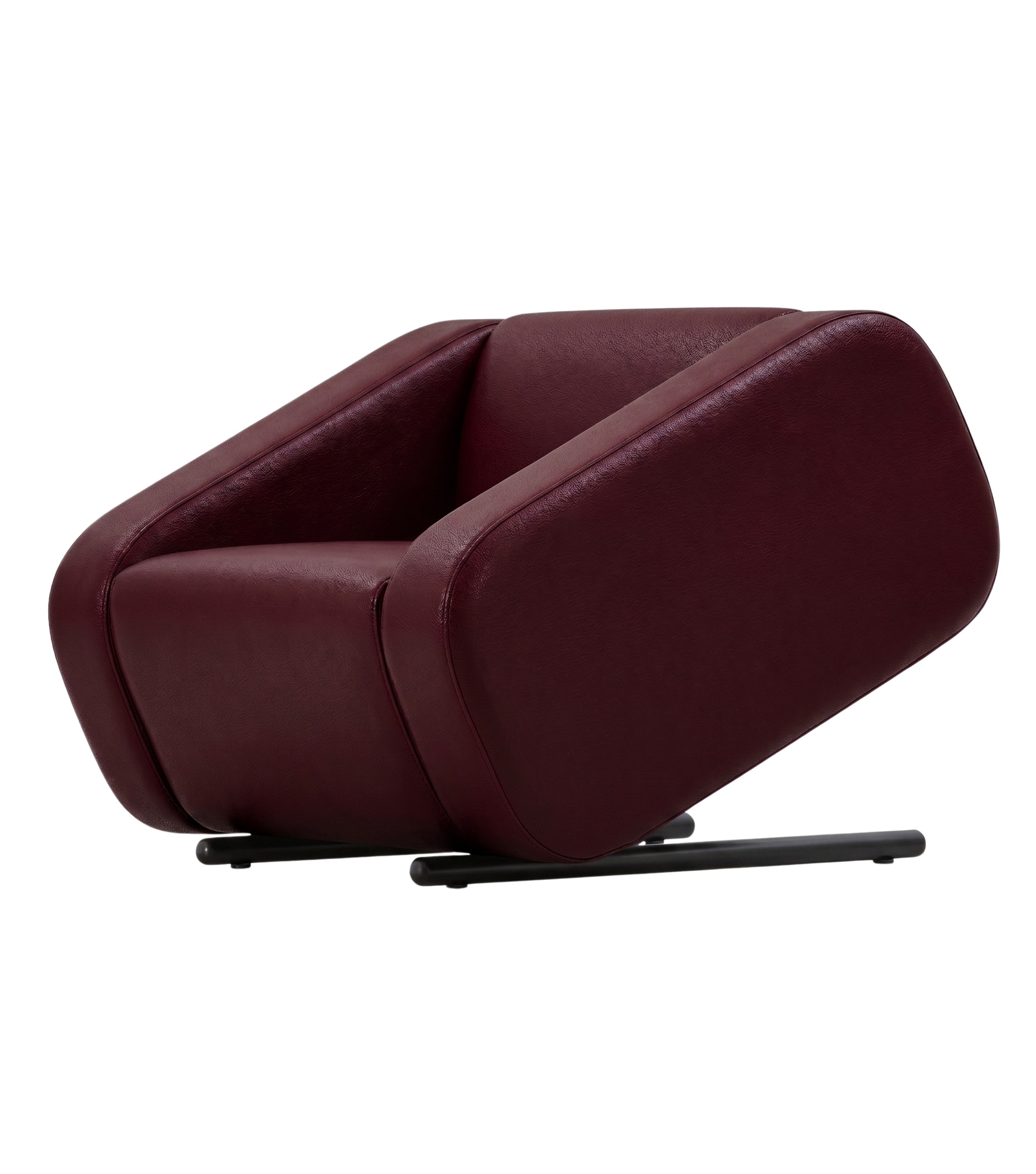 Rizzo Simetrik Berjer Deri Bordo