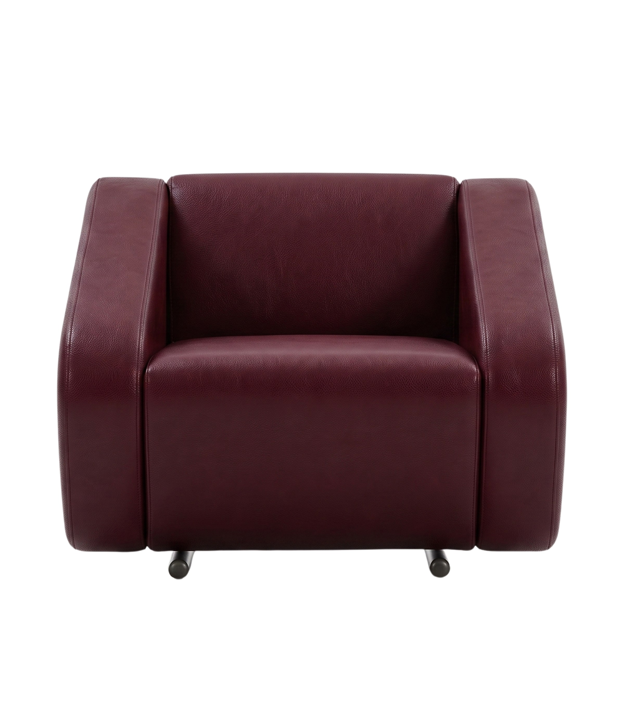 Rizzo Simetrik Berjer Deri Bordo