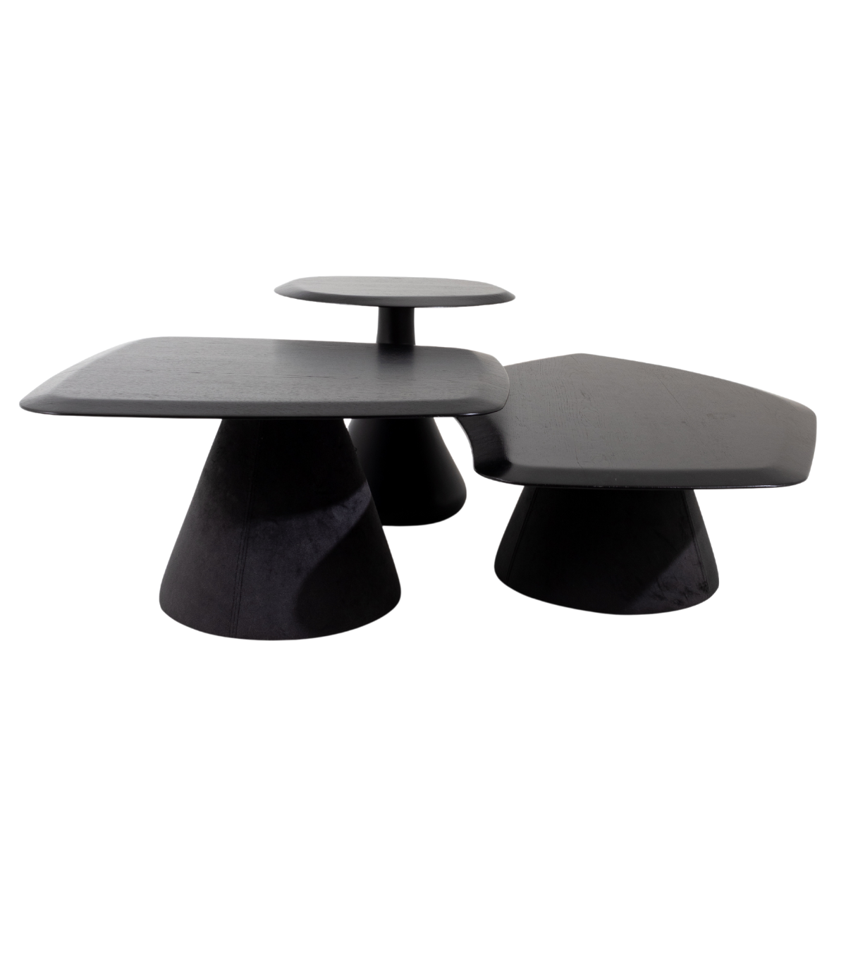 Salerno Wooden Side Table Black