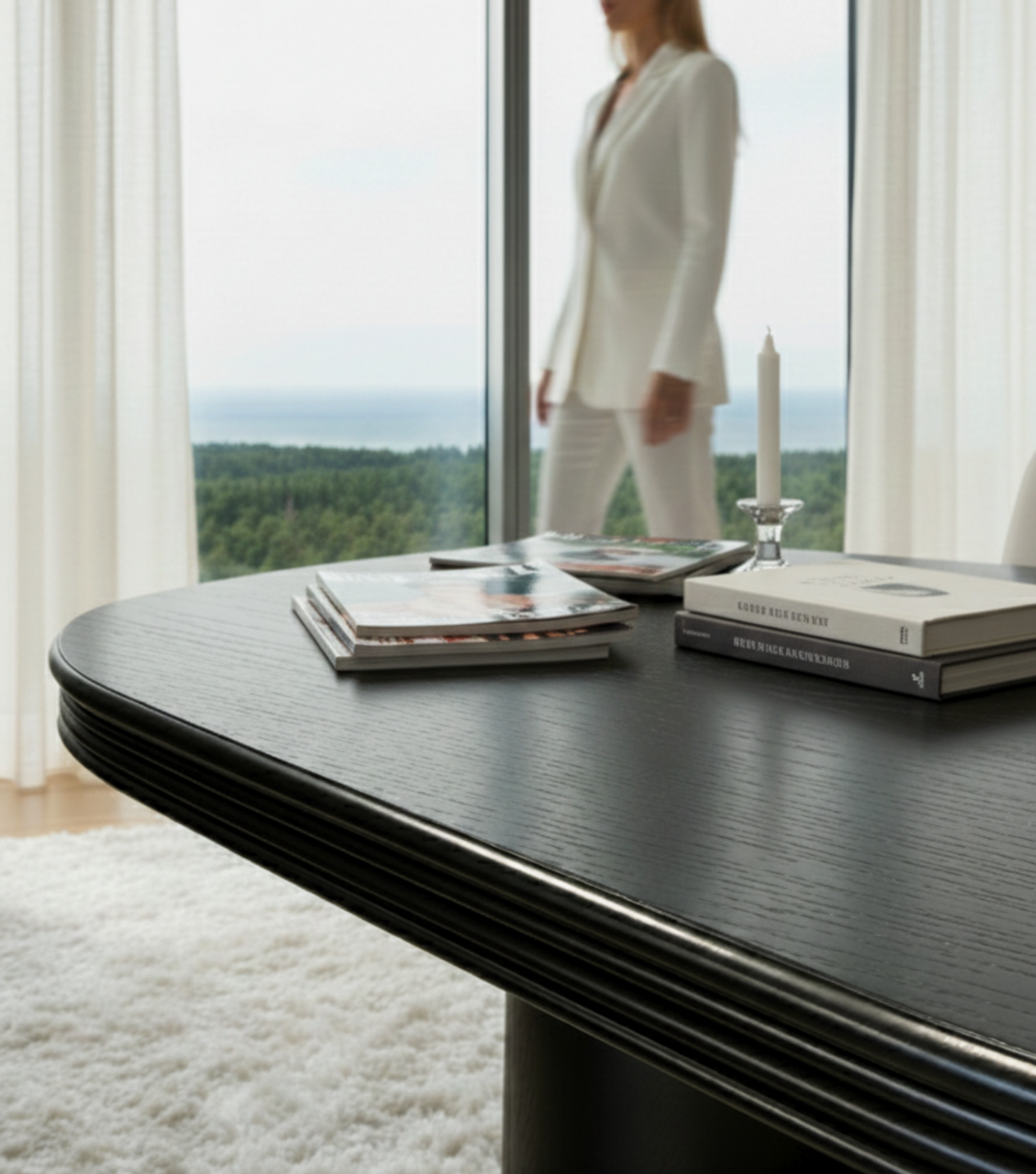 Salvador Ahşap Masa Siyah