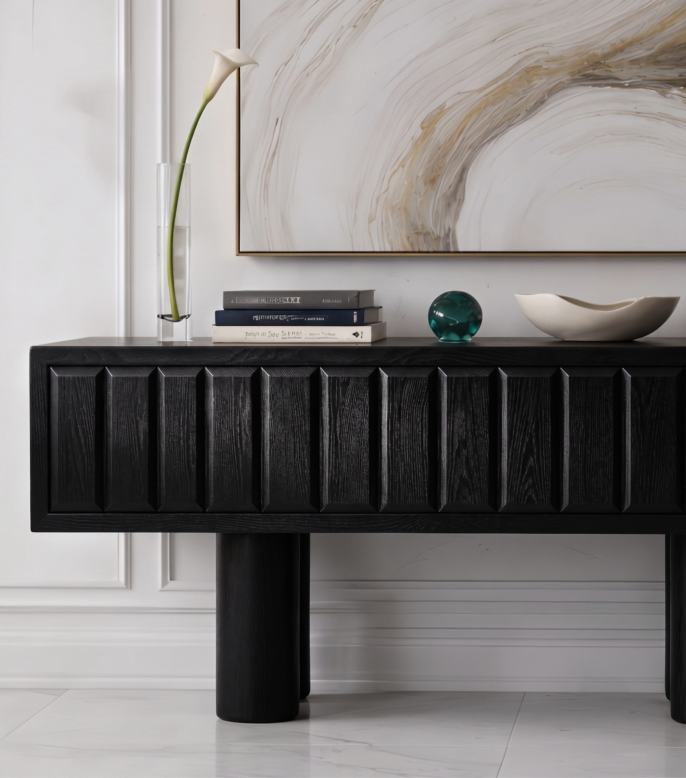 Salvador Wooden Console Black