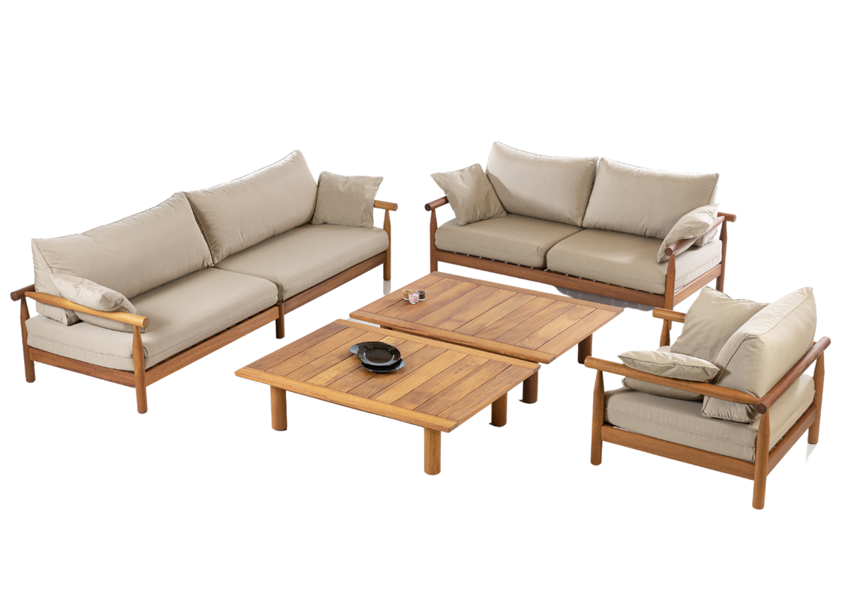 Tuscany Bahçe Üçlü Koltuk