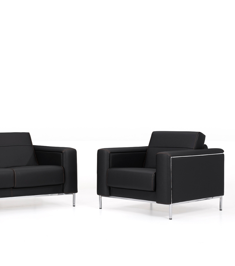 Verdi Metal Detay Berjer Deri Siyah