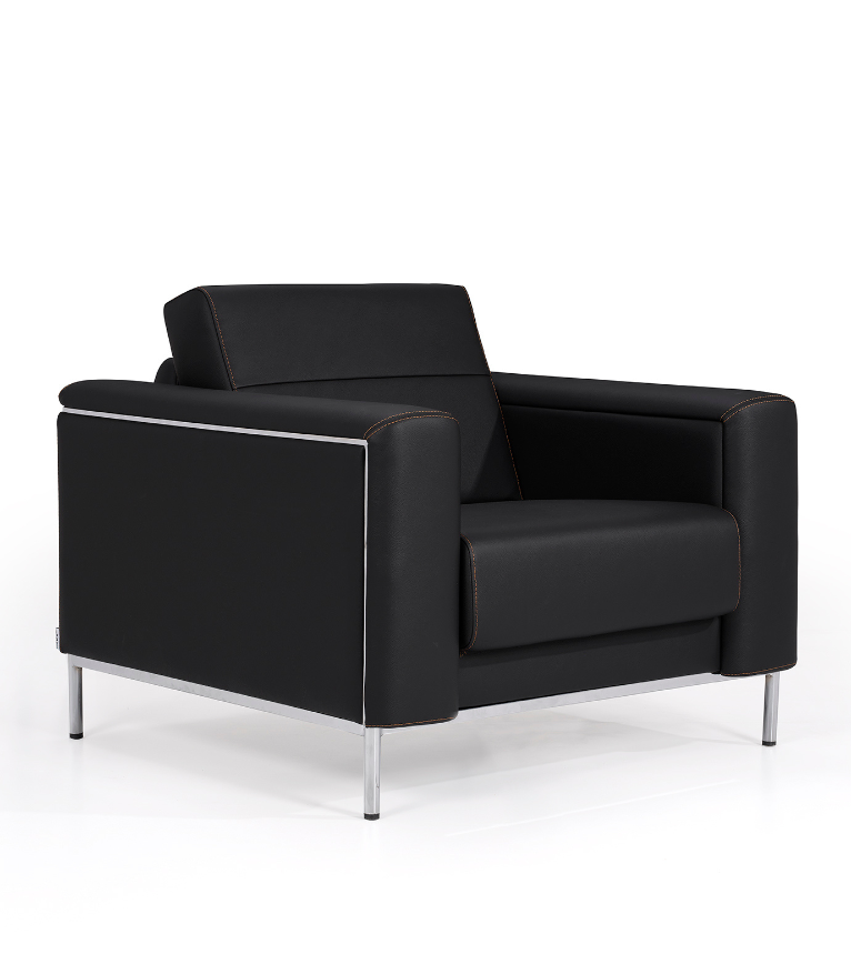 Verdi Metal Detay Berjer Deri Siyah