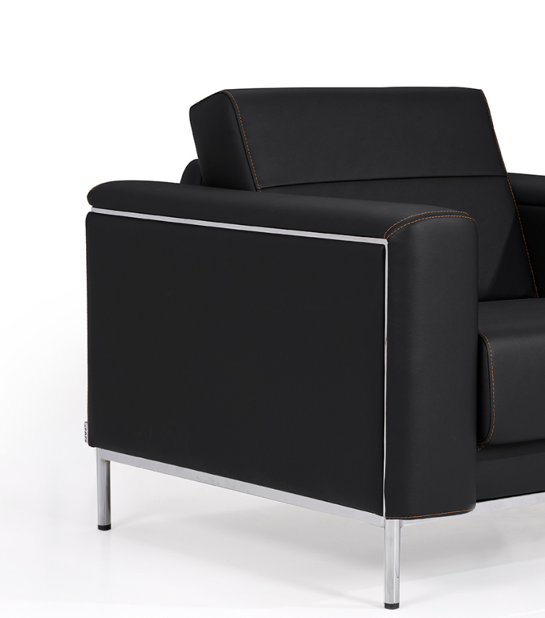 Verdi Metal Detay Berjer Deri Siyah