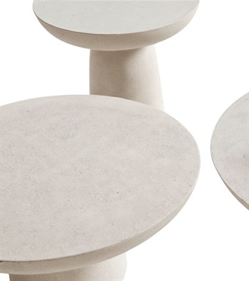 Ahama Bej Beton 4lü Orta Sehpa Takımı