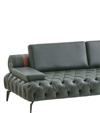 Alex Kapitone Sofa Leather Green