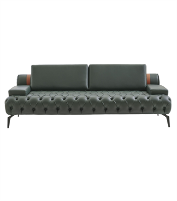Alex Kapitone Sofa Leather Green