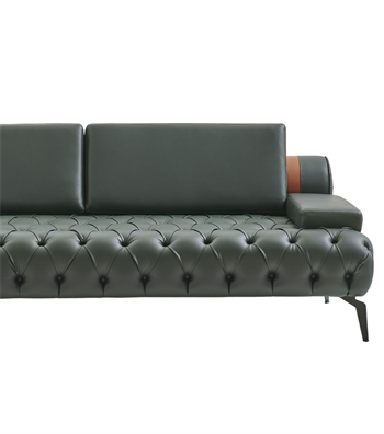 Alex Kapitone Sofa Leather Green