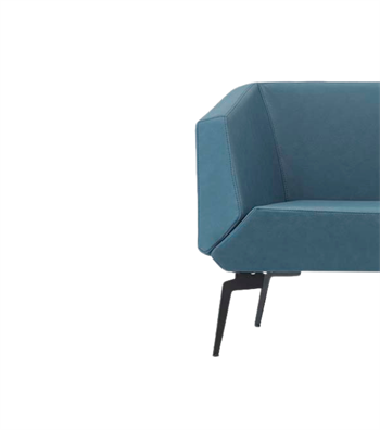 Allegro Metal Ayak Deri Mavi Berjer