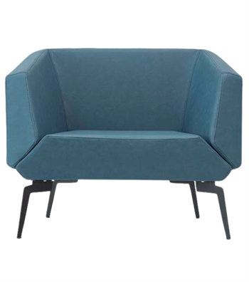 Allegro Metal Ayak Deri Mavi Berjer