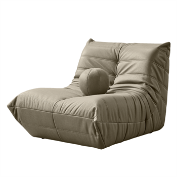Barney Comfort Berjer Deri Koyu Gri