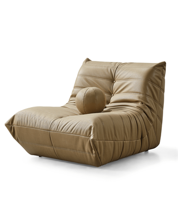 Barney Comfort Leather Armchair Brown