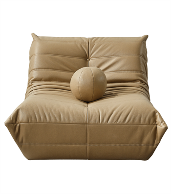 Barney Comfort Leather Armchair Brown