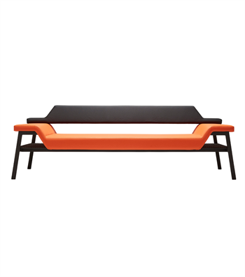 Berto Triple Sofa / Waiting Armchair Orange