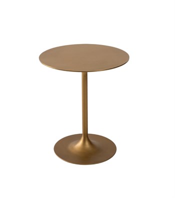 Burga Brass Ahşap Yan Sehpa