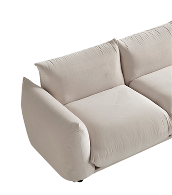 Costes Triple Sofa Velvet Beige