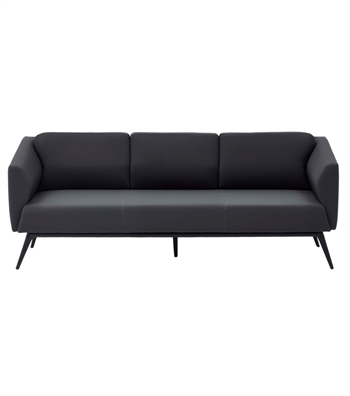 Daria Metal Leg Black Triple Sofa