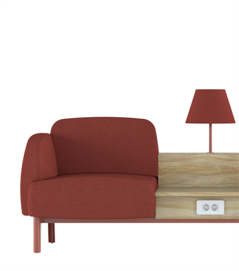 Eliza Red Waiting Chair