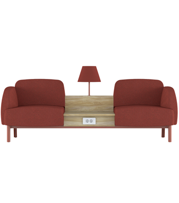 Eliza Red Waiting Chair