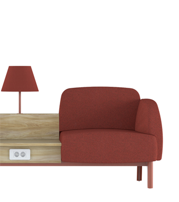 Eliza Red Waiting Chair