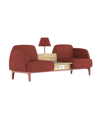 Eliza Red Waiting Chair