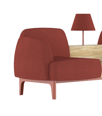Eliza Red Waiting Chair