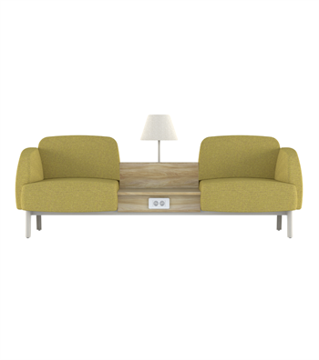 Eliza Yellow Waiting Chair