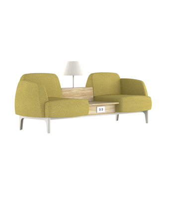 Eliza Yellow Waiting Chair