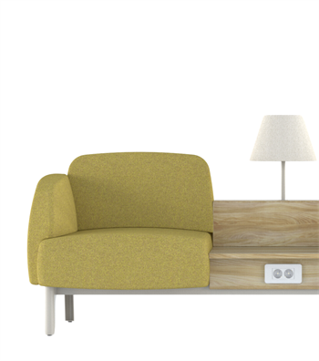 Eliza Yellow Waiting Chair
