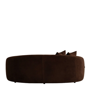 Gorki Sofa Velvet Dark Brown