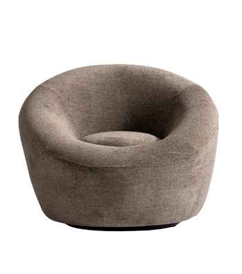 Gustav Swivel Leg Armchair Greige Brown