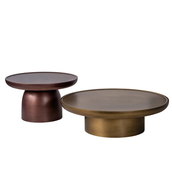 Hills Ahşap Üçlü Orta Sehpa Takımı Mushroom Color