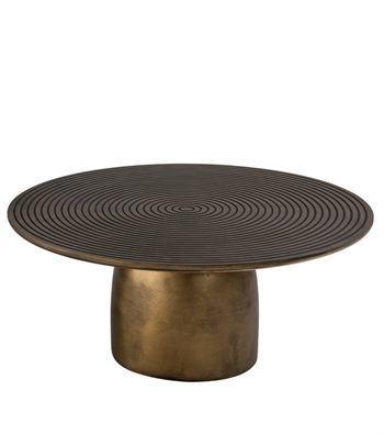 Khufu Ahşap İkili Orta Sehpa Takımı Brass