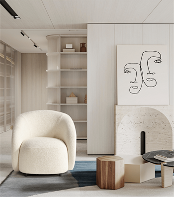 Linda Teddy Armchair White