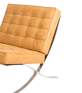 Litrus Krom Ayak Deri Berjer Sarı