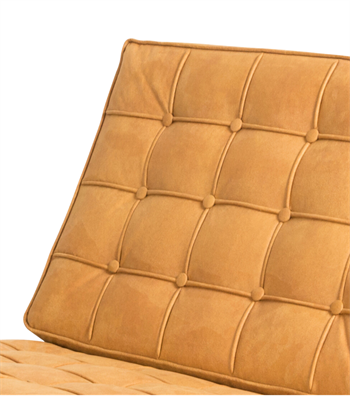 Litrus Krom Ayak Deri Berjer Sarı