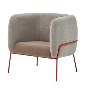 Lucia Rose Metal Ayak Kahverengi Berjer