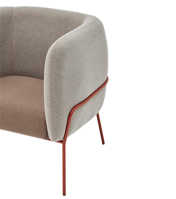 Lucia Rose Metal Ayak Kahverengi Berjer