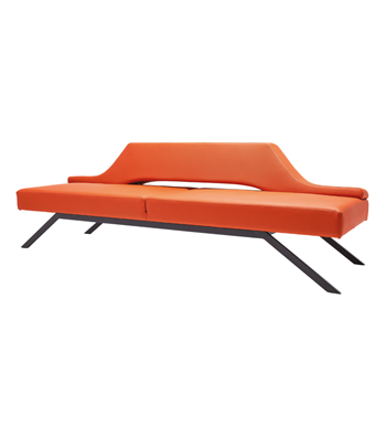 Massi Triple Sofa / Waiting Armchair Orange