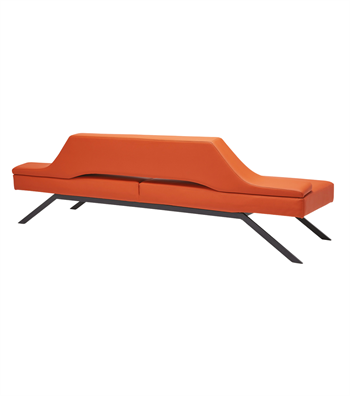 Massi Triple Sofa / Waiting Armchair Orange