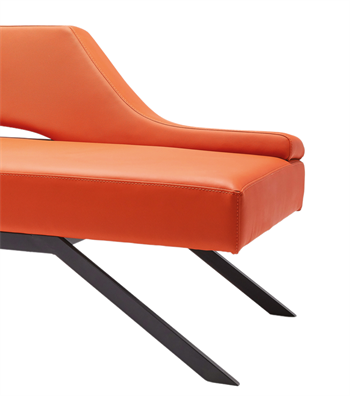 Massi Triple Sofa / Waiting Armchair Orange