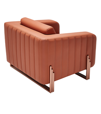 Mizu Rose Metal Ayak Berjer Deri Tarçın